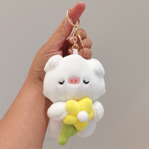 Plush toy bear doll cute doll girl schoolbag small pendant wedding gift wedding doll wholesale