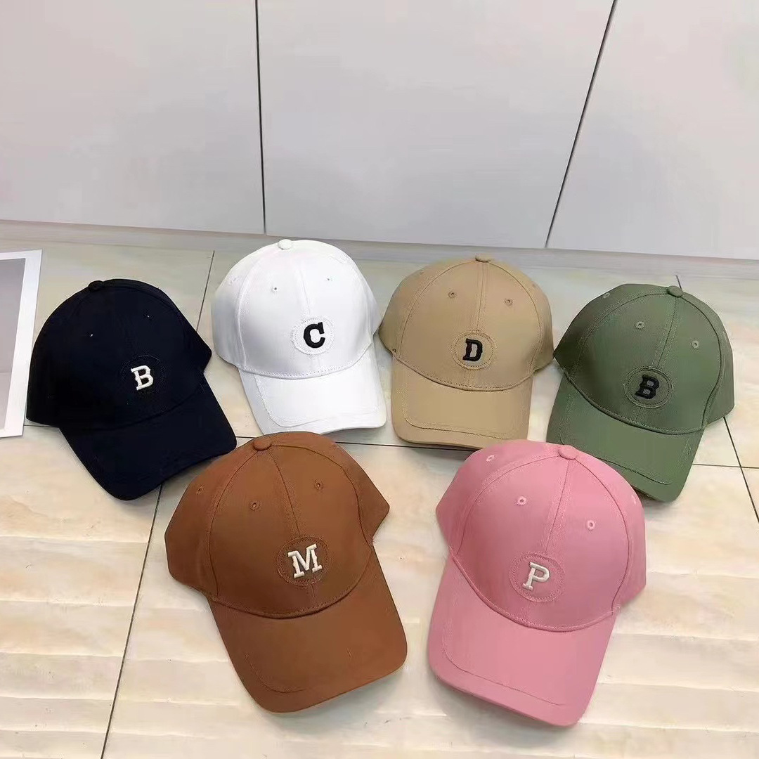 Ny koreansk brodert brev baseball fasjonabel hardtop casual duckbill cap, vår og sommer enkel sportsstudent_voghion.com