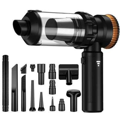 Car Wireless Dust Remover, Dual-Purpose — Tozsoranlar - brushless-three-speed-adjustment20000pa6000-mahone-button-dust-binextended-hosemetal-filter-element-black-gold
