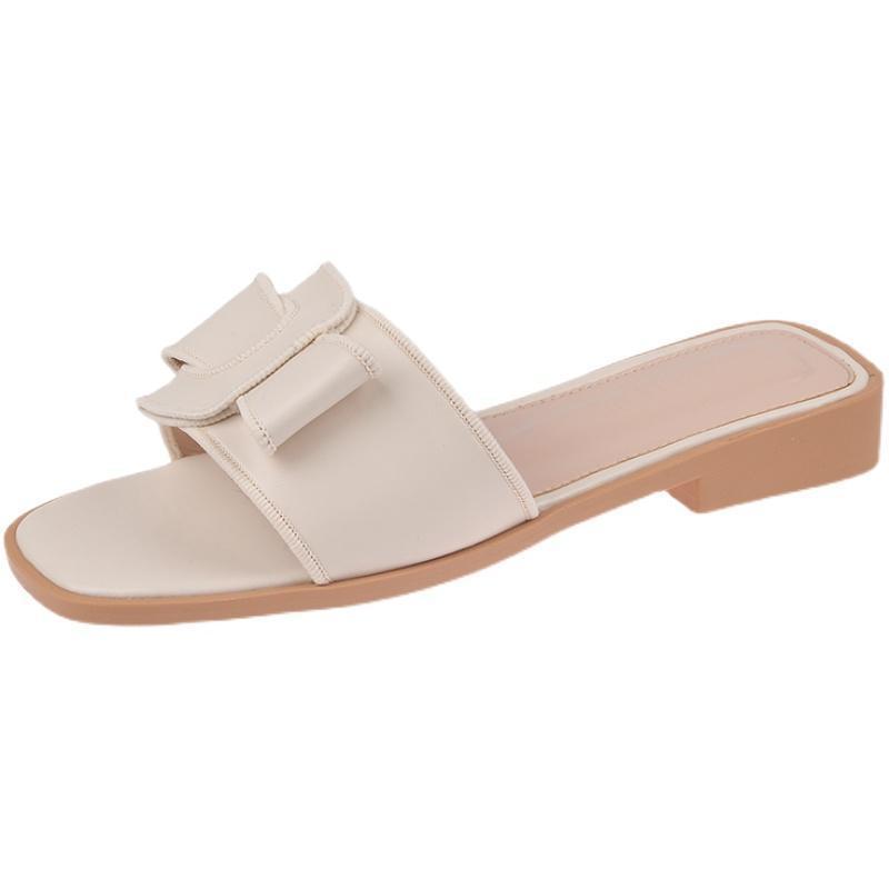 2025 Summer Flat For Women, Fashionable Non-Slip Soft Sole, Trendy Lazy Beach One-Strap Women's Slippers_vogvips.com