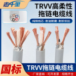 TRVV高柔性拖链电缆线2464多芯电子机器人耐油特种编码器电线