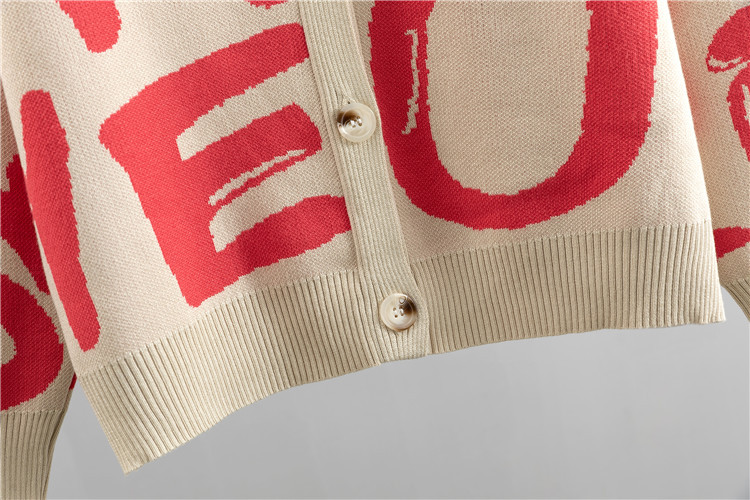 Abbigliamento da donna Moda Casual Abiti per donna Primavera e autunno Lettera Giacca gilet in maglia larga Pantaloni attillati Abito a tre pezzi_voghion.com