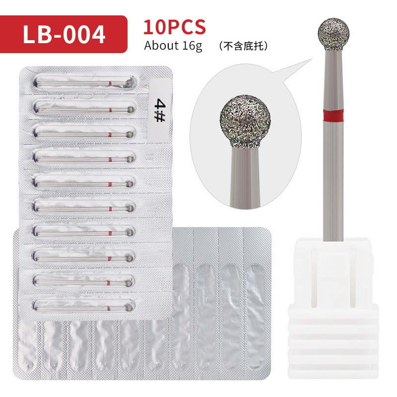 Fuente transfronteriza 10 juegos de lámina de aluminio diamante de molienda empaquetado independiente de manicura pre-tratamiento de la bolsa abierta de molienda