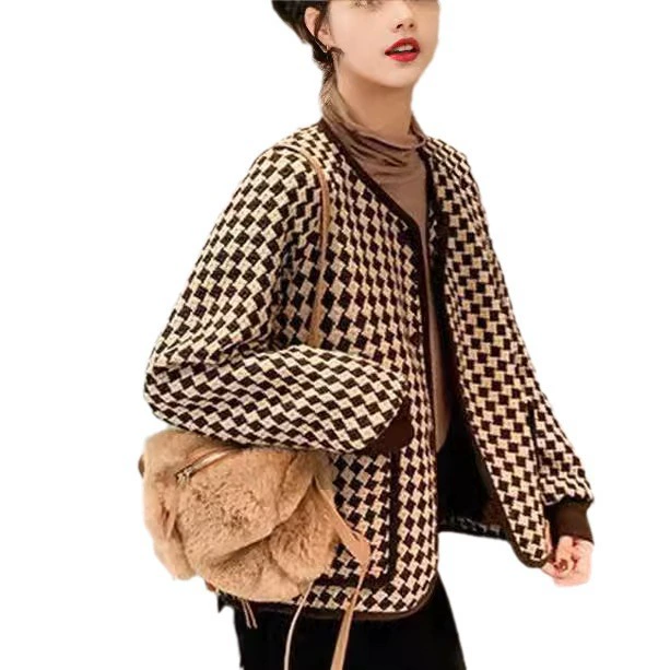 Осенний демисезонный жакет, стиль Chanel, Aliexpress