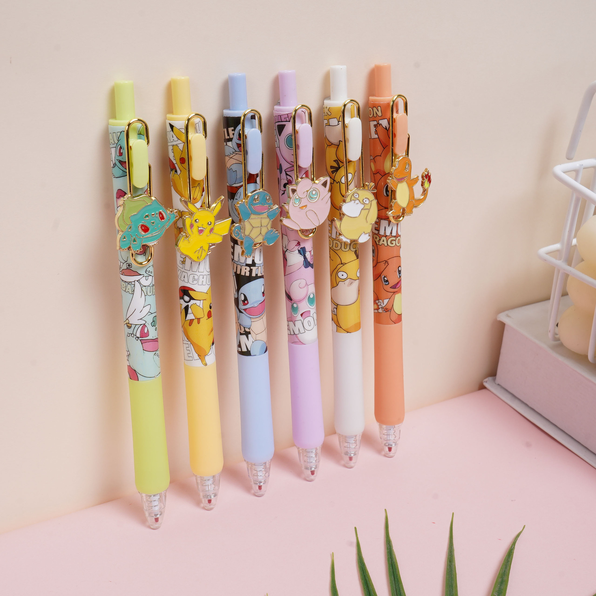 Nuevo HJ - 1158 Pikachu caja ciega lápiz animado de alto valor facial Elf Pokémon aleación parche lápiz neutro