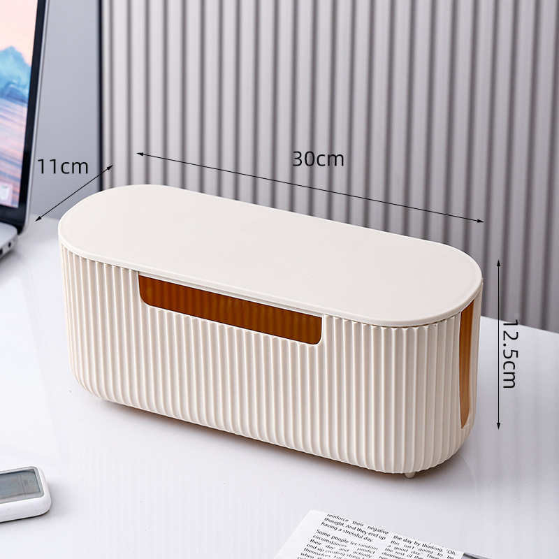 蓋付きプラスチック収納ボックス、デスクトップ充電データケーブル、隠し携帯電話、コンピュータ、タブレット、ケーブルボード、整理器具|undefined