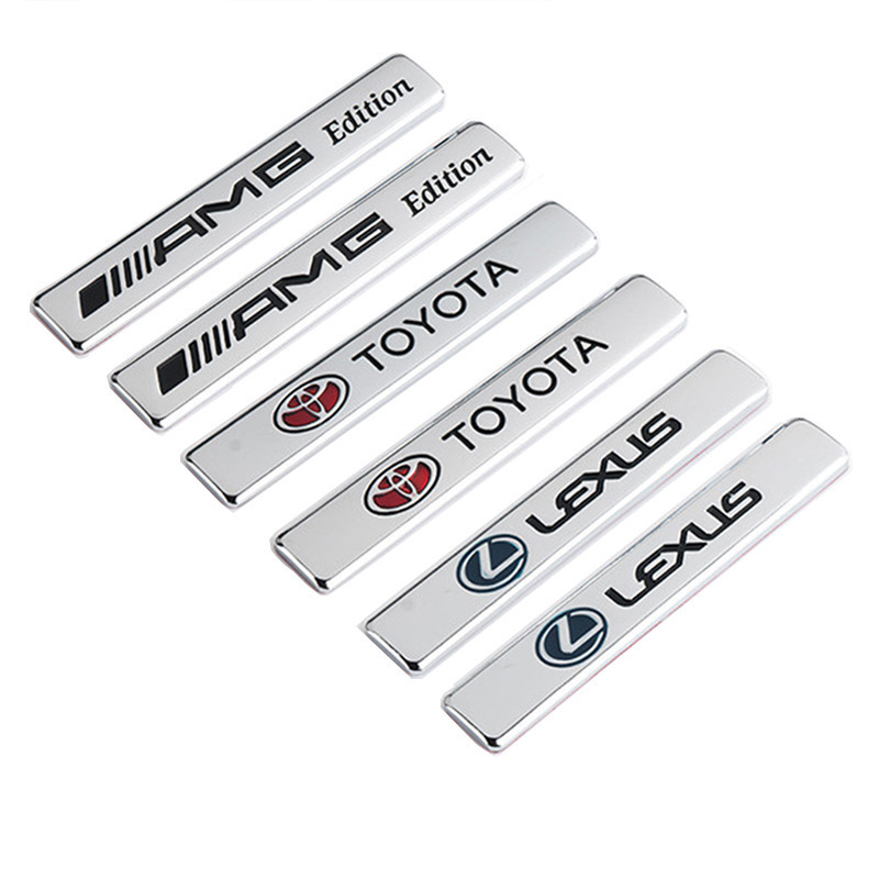 Car Body Metal Fender Personalized 3D Stereo Side Mark Tail Box Modified Decorative Sticker Creative Car Logo Universal