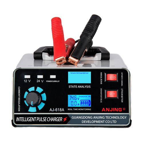 Cross-border exclusive car battery charger 12-24V motorcycle battery pure copper smart pulse repair high power