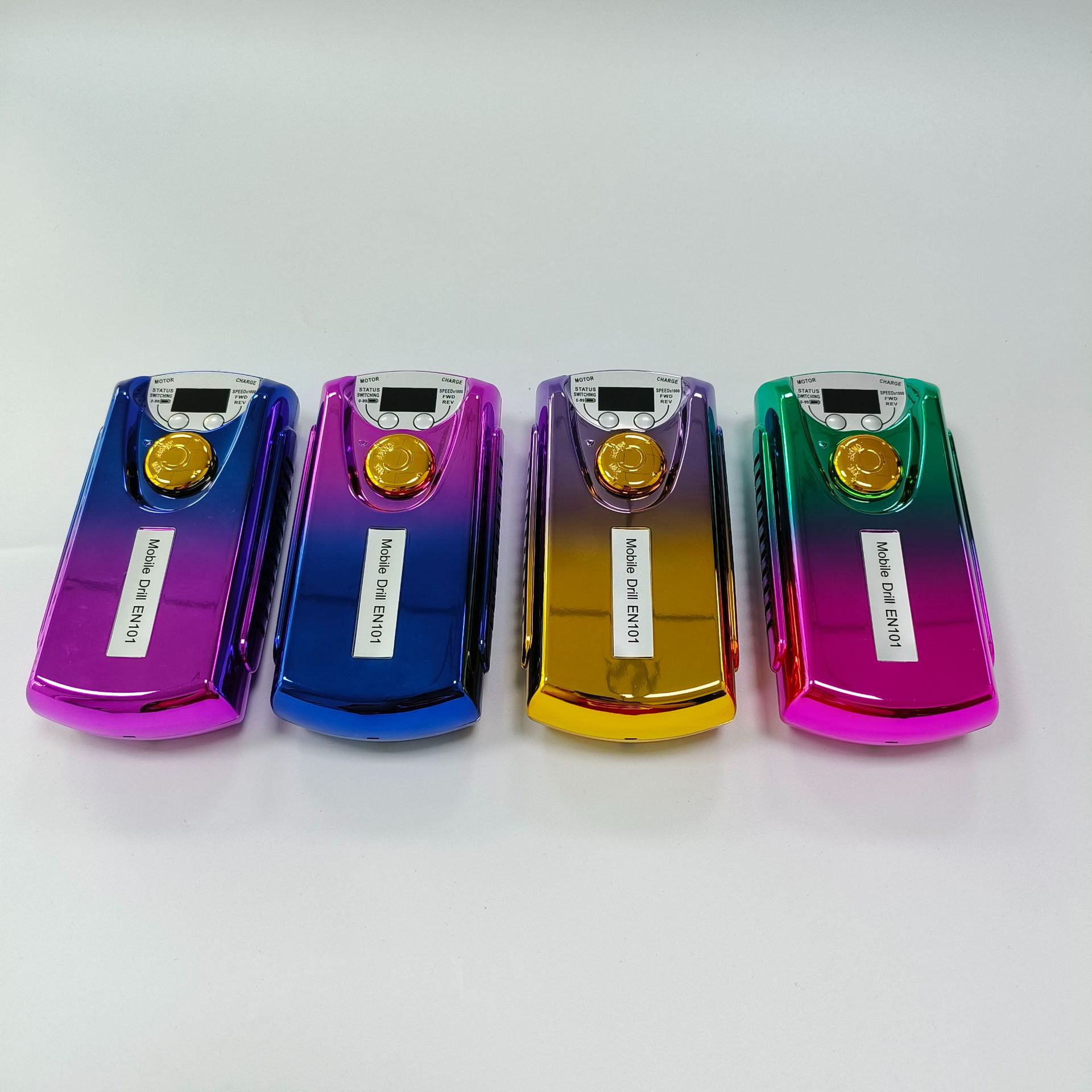 Máquina Eléctrica de Uñas con Gradiente de Color EN101 para Remover Uñas y Cutículas, Set Portátil Recargable