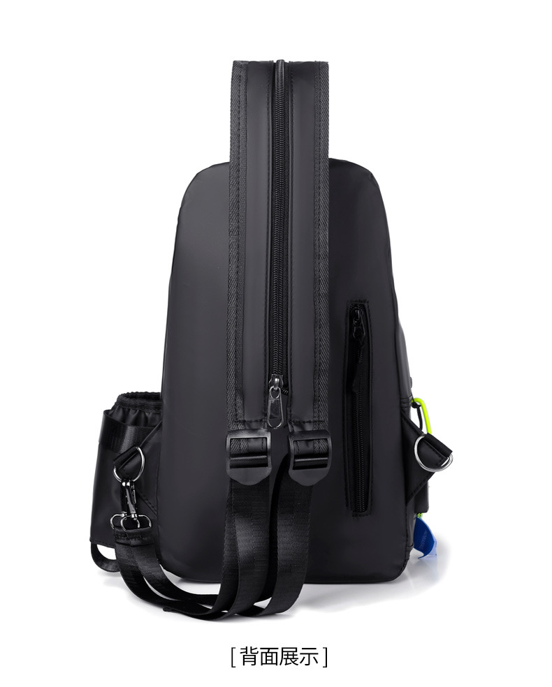 Wholesale new large-capacity men's chest bags, single-shoulder crossbody water cup bags, multi-functional waterproof outdoor small backpacks undefined