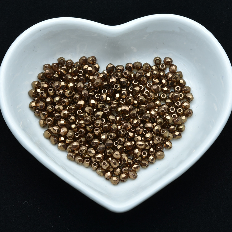 Nueva checa preciosa baoshiaosha fuego molienda perlas 9 colores 3, 4, 6, 8 perlas sueltas 100 piezas 1200 piezas