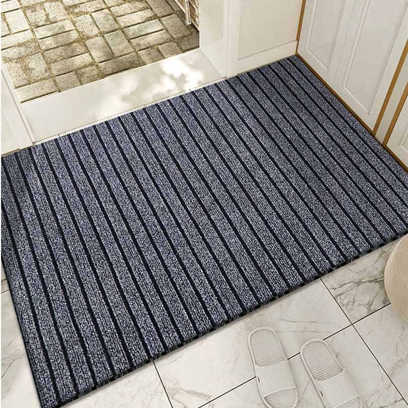 Alfombra de PVC de alto nivel siete rayas cocina balcón baño alfombra de suelo absorbente de agua alfombra antideslizante puerta alfombra doméstica
