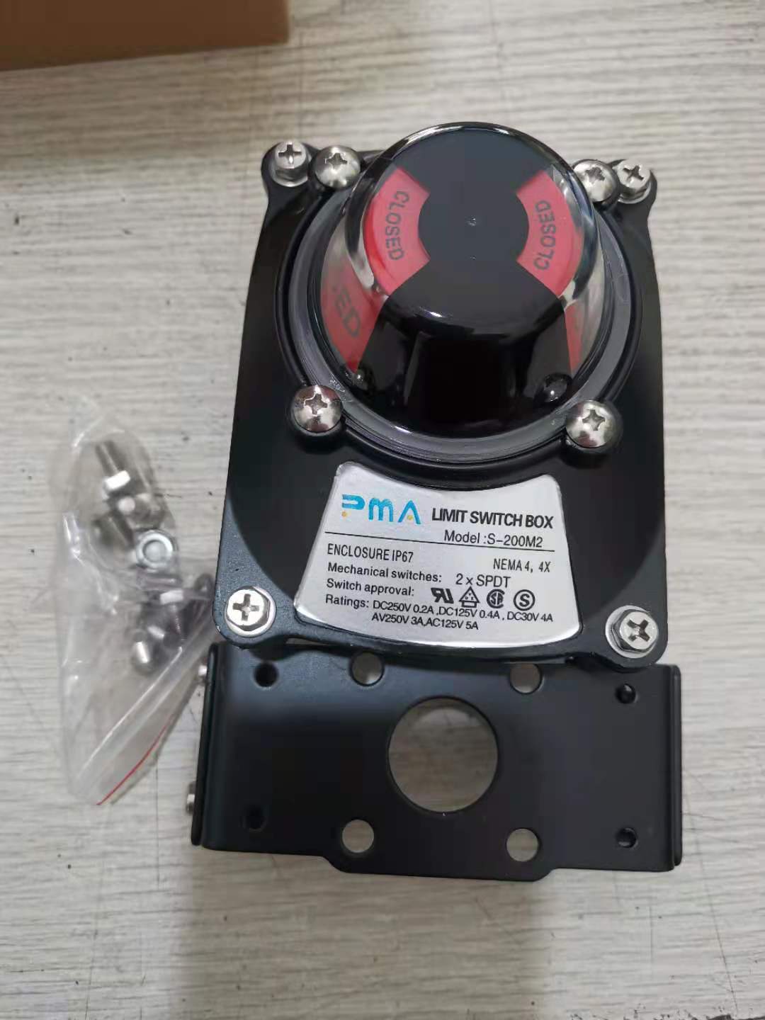PMA气动阀门限位开关LIMIT SWITCH BOX阀门回信器MODEL：S-200M2