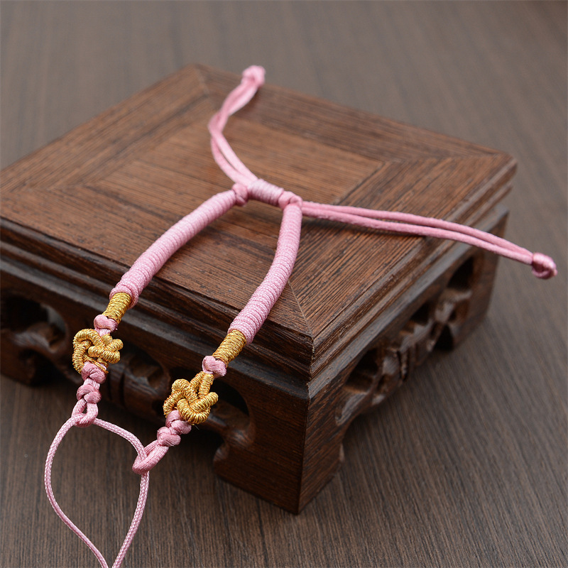 Wholesale Hand-woven Bracelet Rope diy Binding Safety Buckle Transfer Bead Bracelet Men's and Women's Bracelet Semi-finished Rope