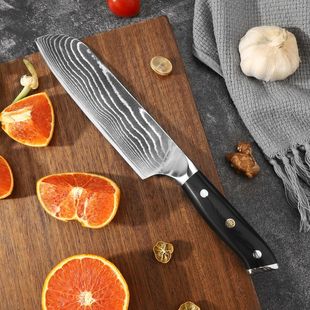 Cross-Border Hot-Selling Damascus Vg10 Steel Kitchen Household Santoku Knife Meat Cleaver Kitchen Knife Cooking Knife Chef's Knife