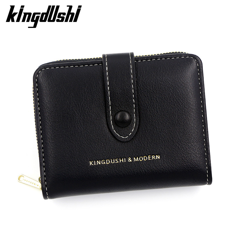 Corea moda hebilla señoras billetera corta de gran capacidad Multi-Tarjeta cero cartera tarjeta fabricantes al por mayor