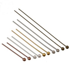 1,000 per pack handmade bead copper ball head pin bead pin large head pin DIY hairpin pendant connecting pin