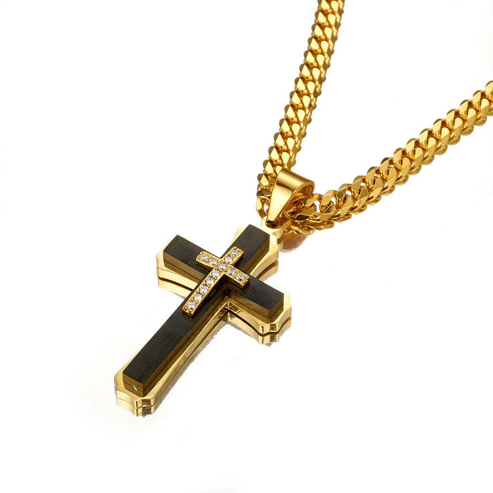 20g Weight 304 Stainless Steel Pendant Material Zircon Inlay Material Pendant Necklace Classification 304 Stainless Steel Chain Material 1 Piece Quantity Holiday, Daily Occasion 304 Stainless Steel Material Cross Pattern Unisex Gender Inlay Design Basic, Modern Style, Classic Style Style Basic Modern Style Classic Style Cross 304 Stainless Steel Inlay Zircon Unisex Pendant Necklace 19