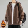 春秋款男生美式连帽卫衣