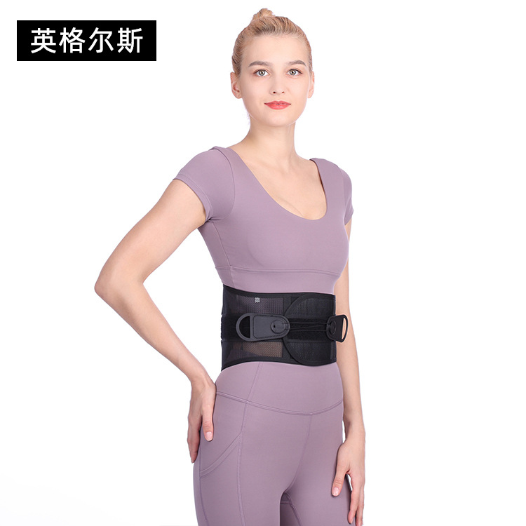 引き紐式腰椎サポートベルト、腰椎をしっかりとサポート、両方向に調節可能なウエスト固定ベルト、フィットネス、スクワット、ウェイトトレーニング、健康維持に