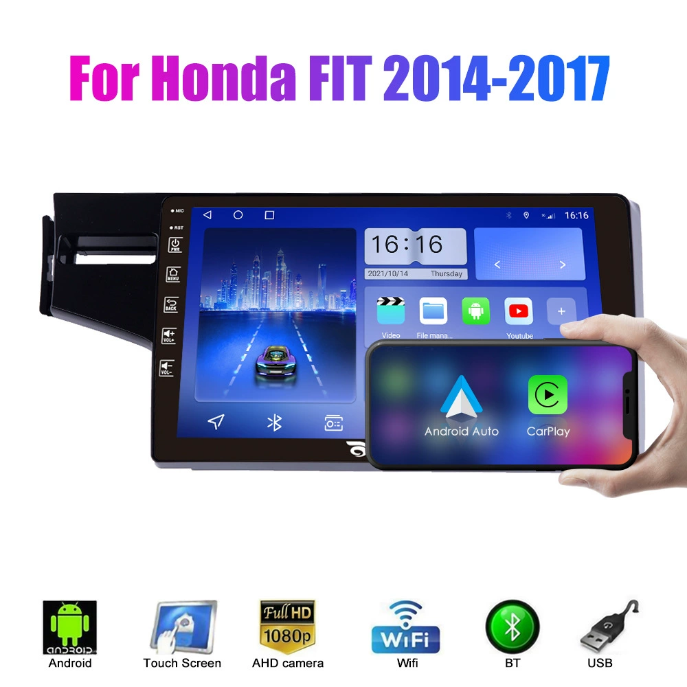 Suitable for Honda Fit 2014-2017 Android car navigation GPS reversing image car integrated machine