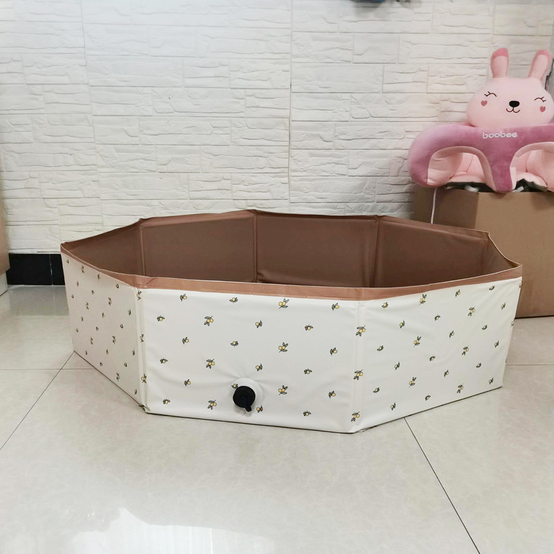 Korean Style Children's Indoor Multifunctional Game Pool Bear Print Ball Pool Baby Indoor Swimming Pool