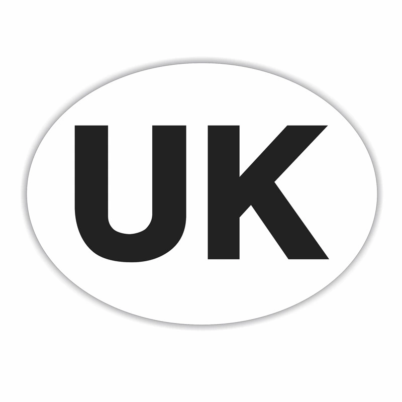 Трансграничные экспортные автомобильные наклейки, британские наклейки, автомобильные наклейки, британские овальные светоотражающие водонепроницаемые автомобильные наклейки