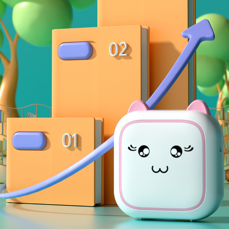 Mini Impresora Térmica Portátil de Bolsillo para Estudiantes y Etiquetas