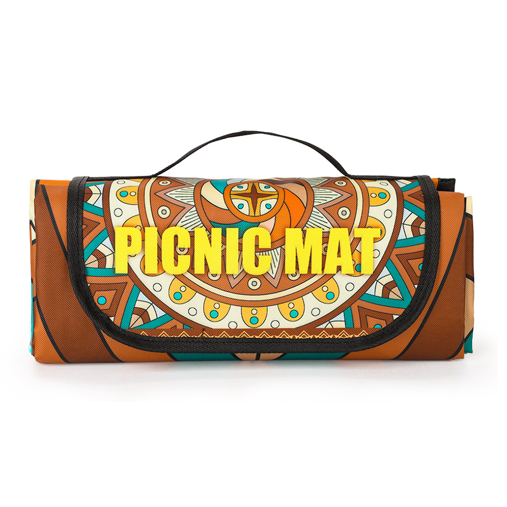 野餐墊戶外超大便攜露營(yíng)墊春游野炊草坪地墊防水防潮墊爬行墊