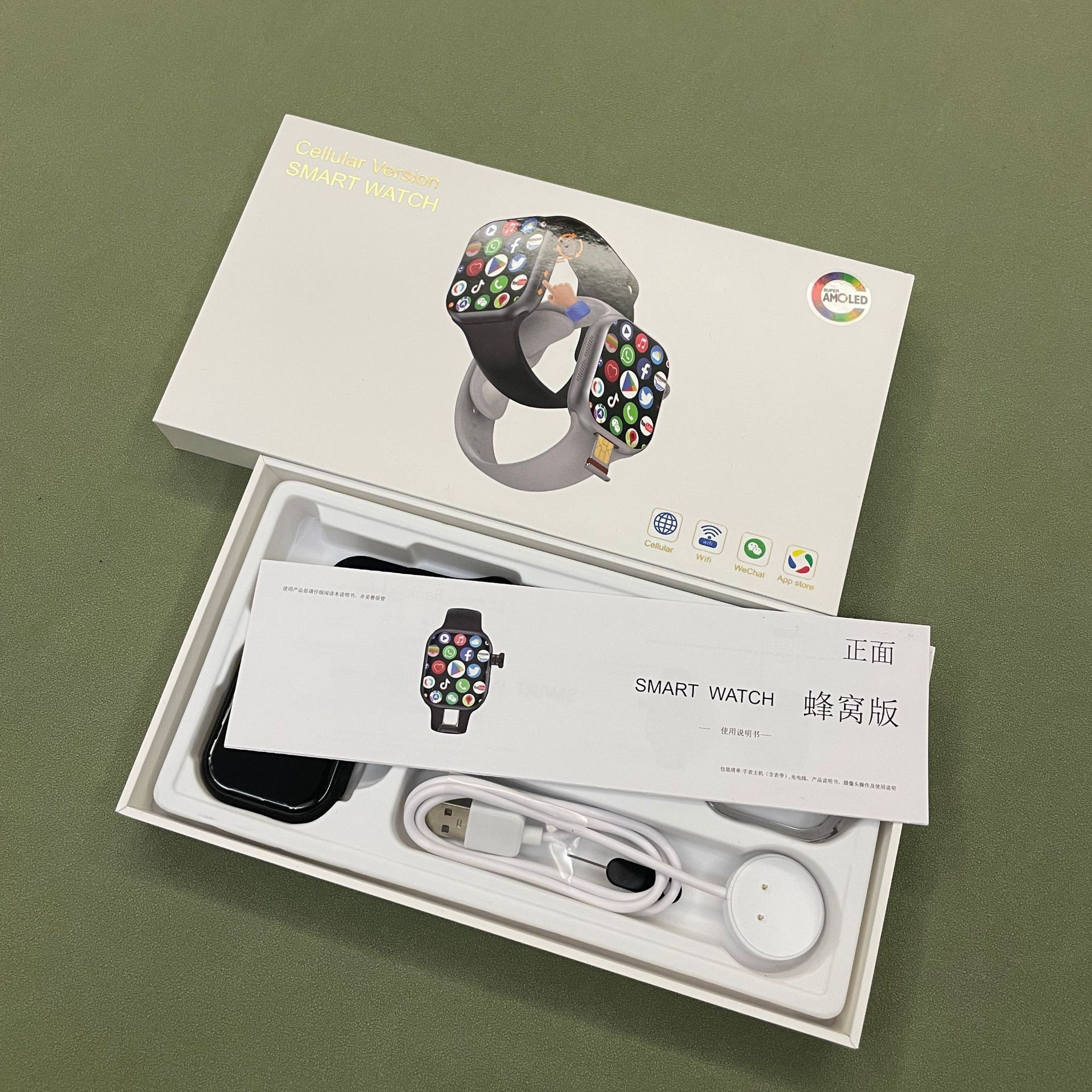 CD20 smart watch Huaqiang North s9 appearance 2.13 inch AMOLED screen camera Netcom sports watch wholesale