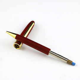 标丰堂红木色半金属活动铅笔隐藏式橡皮檫半转动木质笔