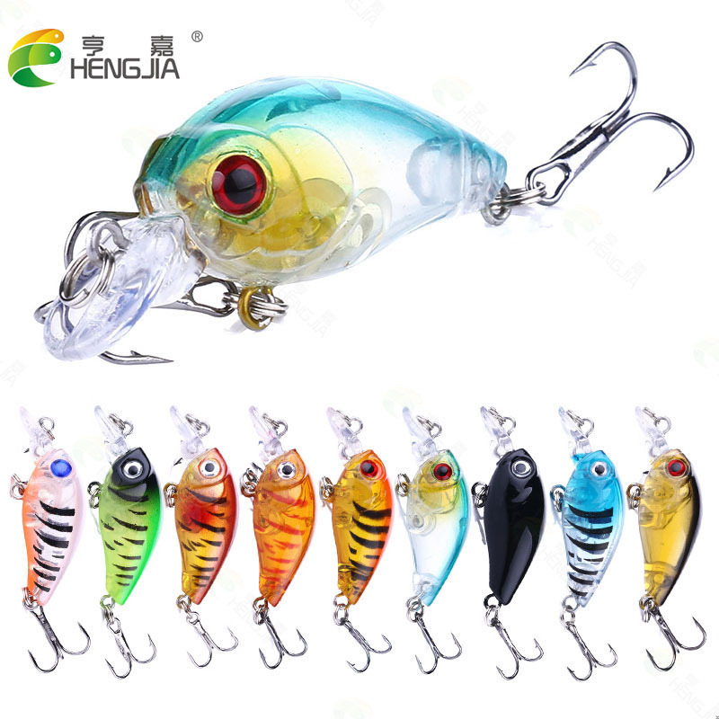 Little fat rock fake bait Hengjia 4g cocky white strip wholesale hard bait floating water micro bait Luya fake bait foreign trade goods