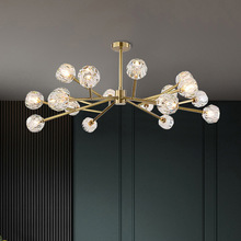 客廳吊燈輕奢北歐現代簡約卧室創意個性藝術設計師全銅裝飾餐廳