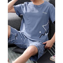 W 73772 Men's Cartoon Short Sleeve Pajamas ��ͨ˯�� �羳����