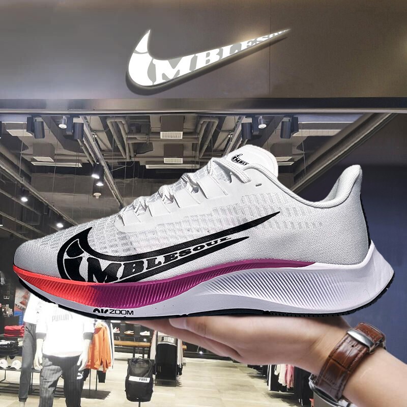 Soft Bottom Running Shoes Pegasus 37 White Rainbow Running Shoes 39 Generation ZOOM Soft Surface Breathable Ultra Light 38 Feeling sneaker
