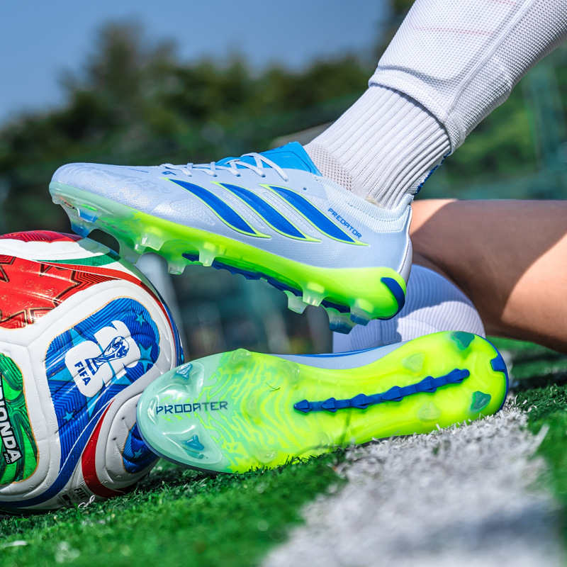 Zapatillas de Fútbol de Entrenamiento TF/AG, Suela de TPU y Caucho, Transpirable para Césped Natural y Artificial