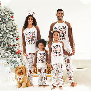2025 Amazon Family Family Christmas Set New Printed Cross-Border Two-Piece Set Halloween Home Clothes Customization