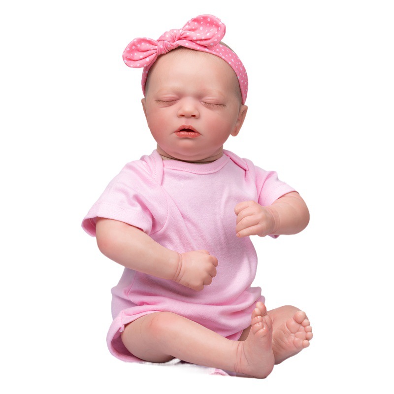 48cm Reborn Baby Skya simulación Baby Reborn muñeca dibujado a mano entrega de una sola pieza transfronteriza