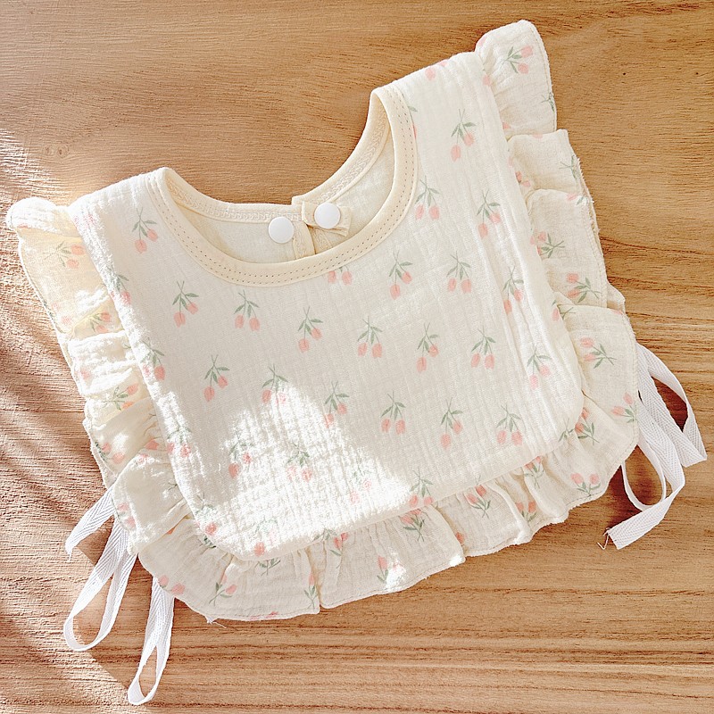 Babecera de algodón para bebés y bebés, toalla de saliva impermeable, toalla de almohadilla de leche anti-vomitación, bolsillo de comida, otoño y invierno