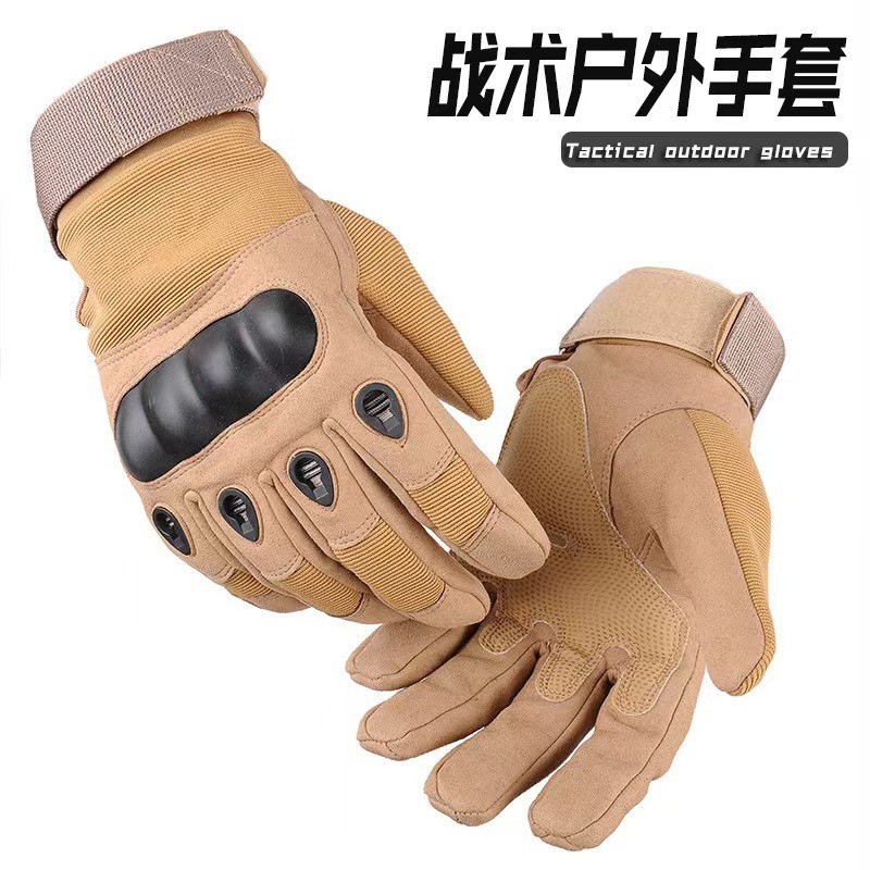 Tactical Gloves Full-Finger Men's Sports Training Non-Slip Military Fan Fighting Combat Outdoor Cycling Touch Screen Gloves Cross-Border