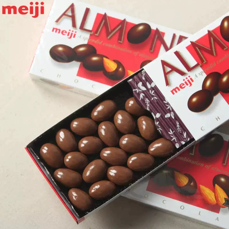 Премиальная коробка сладостей Meiji Meiji Almond Sandwich Chocolate Macadamia Nut Batan Wood для девушки/подарок