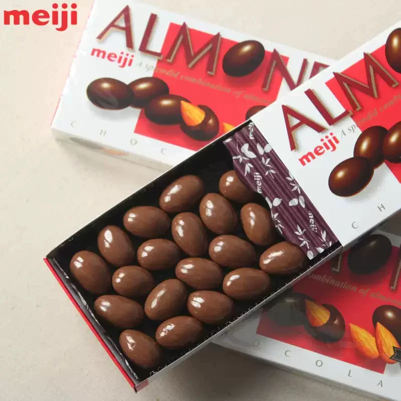 Премиальная коробка сладостей Meiji Meiji Almond Sandwich Chocolate Macadamia Nut Batan Wood для девушки/подарок