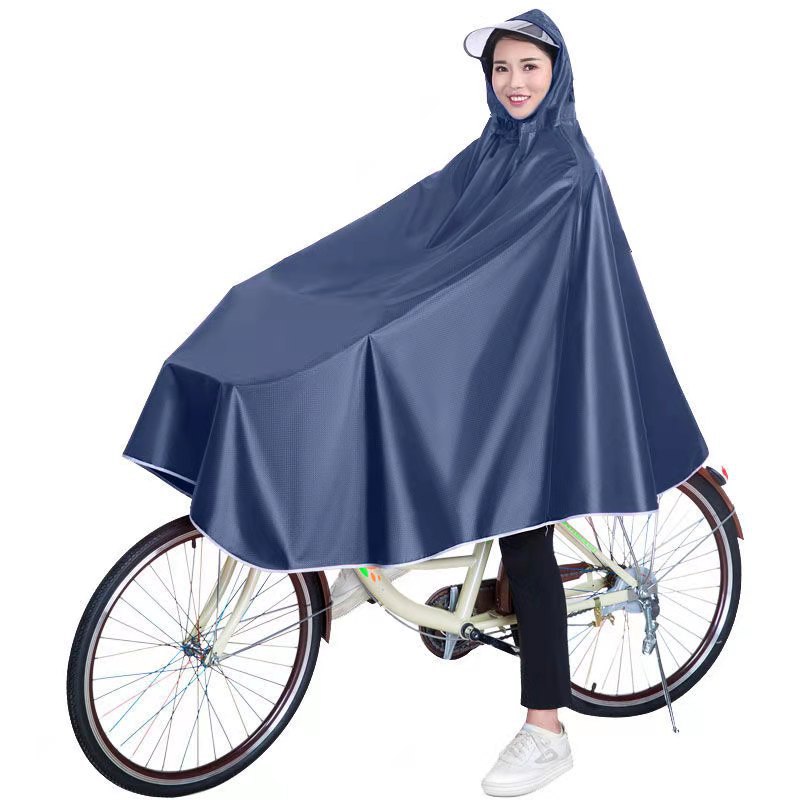 Poncho de lluvia para bicicleta, impermeable para vehículos eléctricos, protección contra lluvias intensas, poncho de lluvia amplio para una sola persona para vehículos eléctricos, impermeable unisex para adultos.