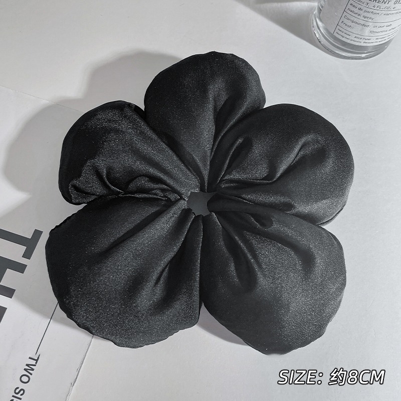 2025 nueva mujer otoño invierno francés tela retrógrada anillo de cabello intestino grueso sensación de alta seda anillo de cabello gran joyas de cabello