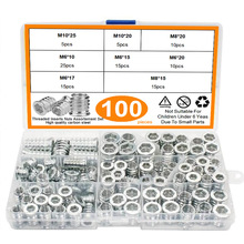 100pcs���ư�п��ͷ����������Ԥ��������ĸ �Ҿ���ĸM6M8M10��װ