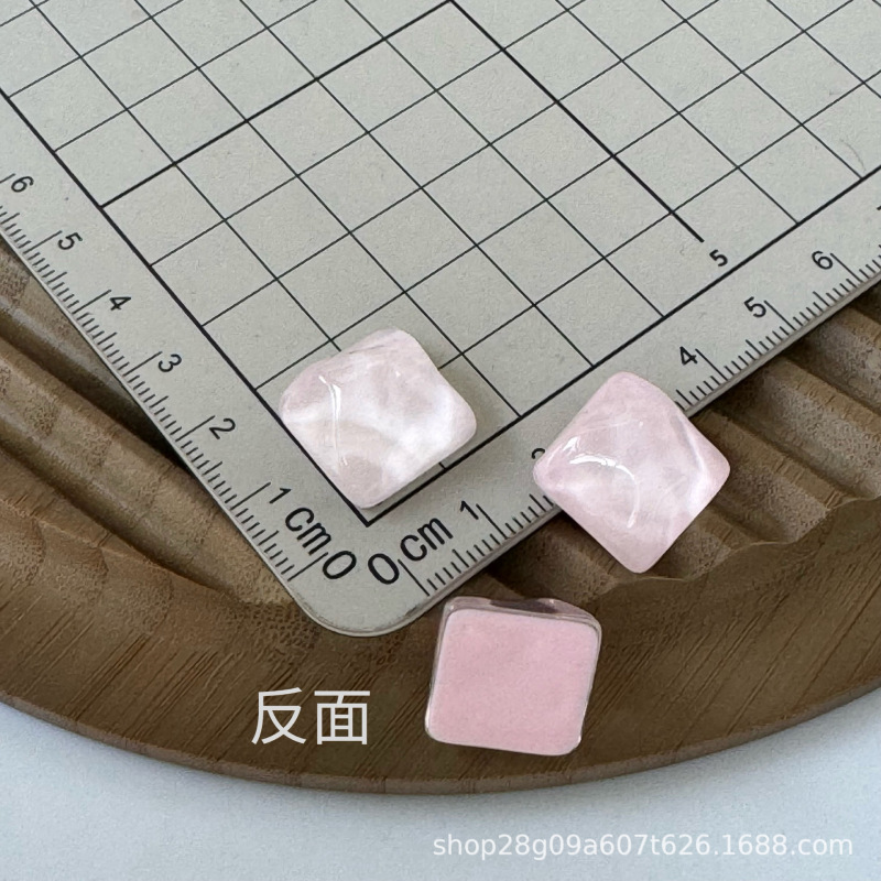 女款冰透水晶五星爱心diy树脂配件饰品手工耳夹吊坠配饰材料批发|undefined