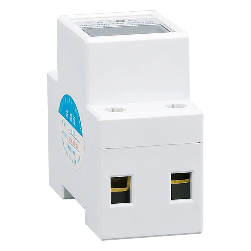 Однофазный Электрический счетчик бытовой 220 В небольшой рельсовый многофункциональный электрический счетчик энергии Высокоточный микроэлектрический счетчик с подсветкой