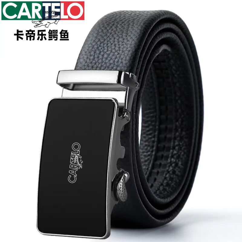 Cardyle Crocodile Casual Men's Belt All-match New Arrival Automatic Buckle Trendy Trouser Belt for Young and Middle-aged Business Casual Cardyle Crocodile Casual Men's Belt All-match New Arrival Automatic Buckle Trendy Trouser Belt for Young and Middle-aged Business Casual