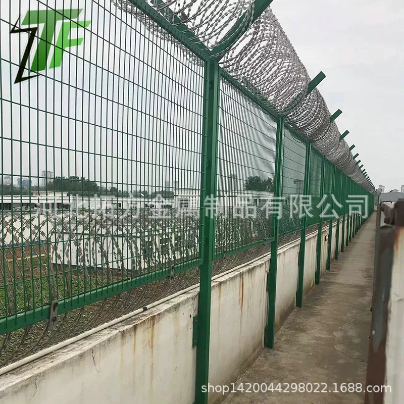 加工监狱用护栏网钢网墙机场围栏网防攀爬刀刺进场防御网防护围网