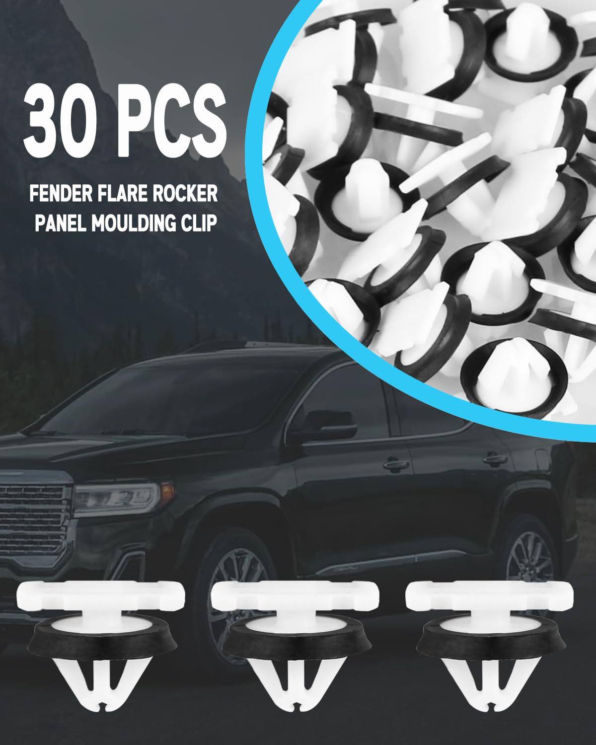 Car Door Side Skirt Fender Flare Retainer Clip